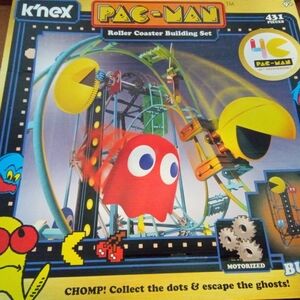 NIB!!  K'NEX Pac-Man Roller Coaster Building Set...Motorized!!
